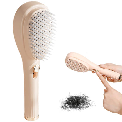 Scalp Massage Comb with Retractable Bristle